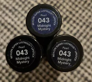 3x Revlon Super Lustrous Lipstick - Pearl - 043 Midnight Mystery - Picture 1 of 1