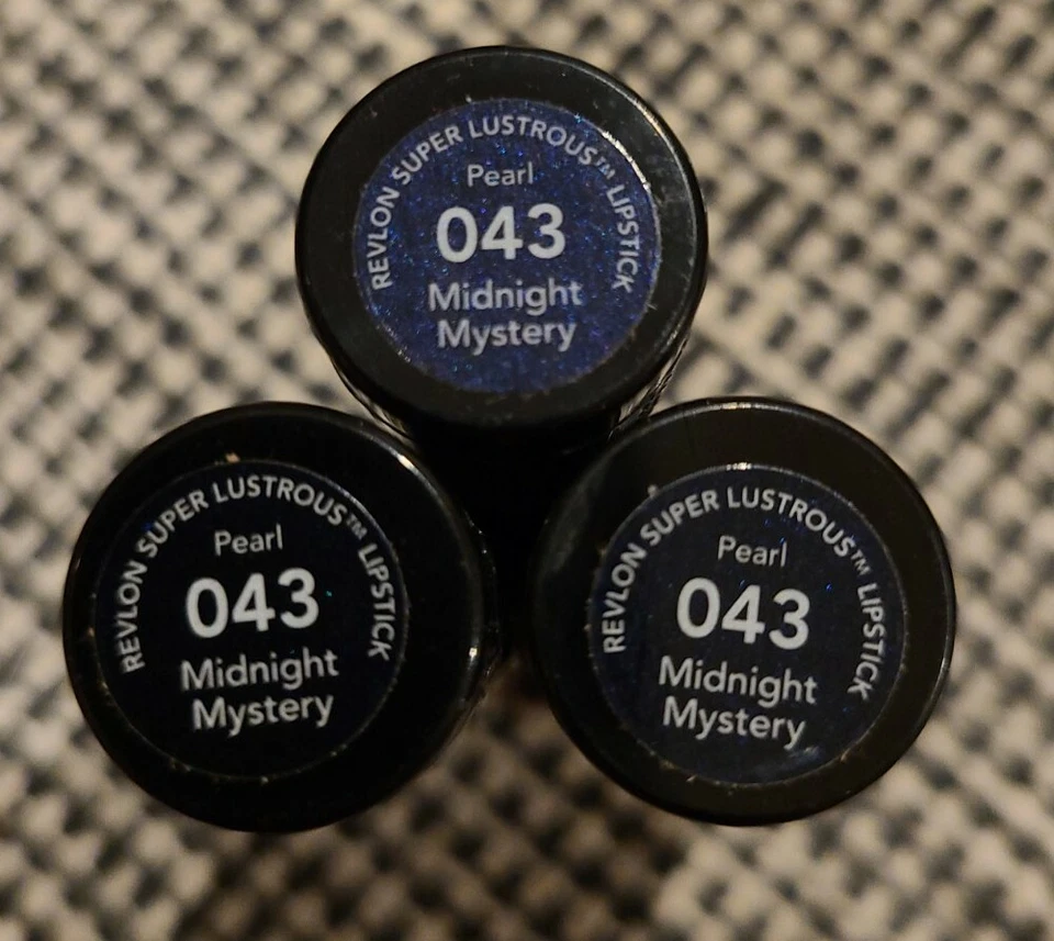 3x Revlon Super Lustrous Lipstick - Pearl - 043 Midnight Mystery  - Image 1 of 1