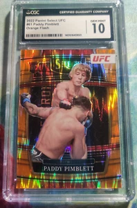 CGC 10 POP1 2022 Panini Select UFC Paddy Pimblett #61 Orange Flash - Imagen 1 de 2