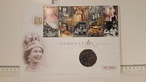 (Lotto 349) FDC / PNC £5 2003 L'anniversario dell'incoronazione cinque sterline - Foto 1 di 2