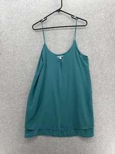 Lucy Love Women's Dress Trapeze Solid Aqua Sleeveless Shift Scoop Neck Medium - Picture 1 of 8