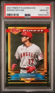 Topps Finest Flashbacks Shohei Ohtani 2021 PSA 10 #9 Los Angeles Angels - Imagen 1 de 2