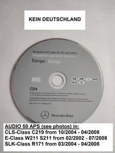 NAVIGATION CD MERCEDES AUDIO 50 NTG1 ITALIA KROATIEN GREECE 2013/2014 SLK CLS E - Bild 1 von 2