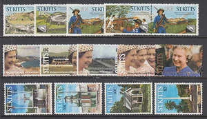 St. Kitts Sc 285//346 montado sin montar o nunca montado Ediciones 1990-1992, 3 juegos completos, en muy buen estado - Imagen 1 de 1