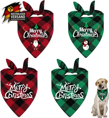 Hundehalstuch Weihnachten, Weihnachten Haustier Bandana, Weihnachtskostüm Katze