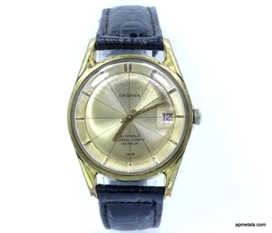 Vintage Mens ORGANA Swiss SUPER AUTOMATIC INCABLOC 25 Jewel ETA 2452 Watch - Picture 1 of 11