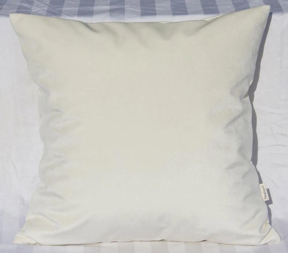 Funda de almohada de terciopelo liso Euro Sham cojín falso almohada suave súper lujosa Foto 1 de 1