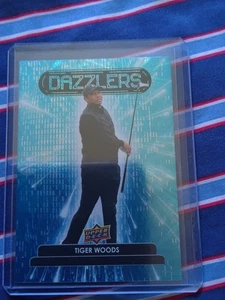 2024 UPPER DECK #DZ-34 TIGER WOODS DAZZLERS BLUE - Foto 1 di 2