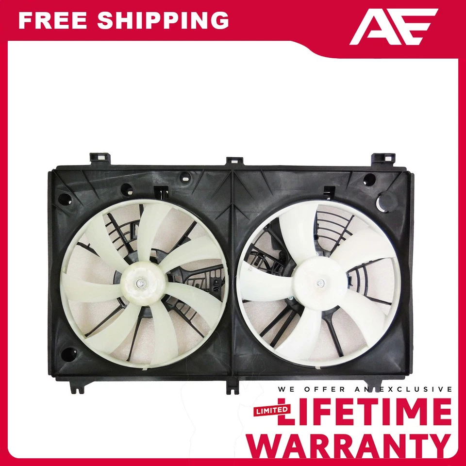 Dual Radiator and Condenser Fan Assembly For 15-20 Lexus RC350 GS350 RC300 - Image 1 of 1