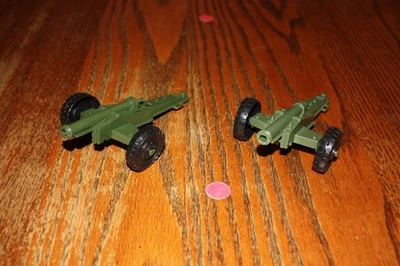 Set of Two MPC Green Army Cannons - Marx, Timmee - Image 1 of 4