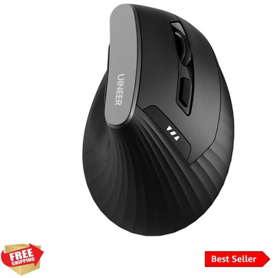 Ergonomic Wireless Mouse,Bluetooth Vertical Mouse with BT5.0/4.0/2.4G, Rechar... - Image 1 of 4