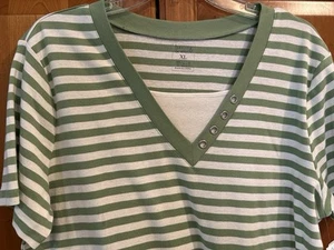 NEW! Hasting & Smith Sz XL Women's Top Shirt Short Sleeve NWT $22 - Picture 1 of 2