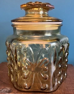 VTG LE Smith Imperial Atterbury Scroll Apothekerglas aus Braunglas ~ EUC - Bild 1 von 5