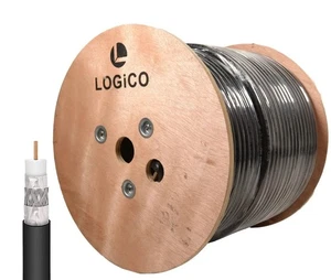 Logico-RG11 Tri Shield Direct Burial-500FT SPOOL-RG11DBT500 - Picture 1 of 3