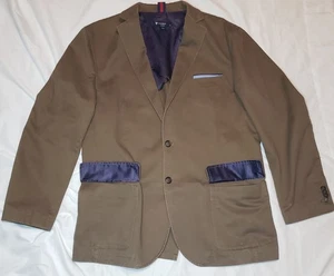 Cremieux Classics Mens L Brown Single Breasted Blazer 100% Cotton - Picture 1 of 16