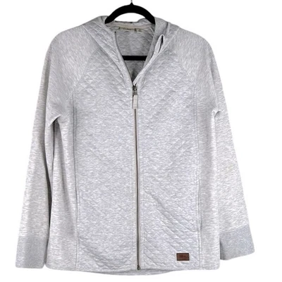 L.L. Bean серый хлопок смесь длинным рукавом молнии вниз толстовка с капюшоном размер маленький - Изображение 1 из 4