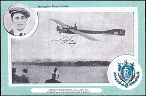 1911 Deperdussin Eindecker VIDART European Circuit Luftfahrt RP Postkarte - Bild 1 von 2