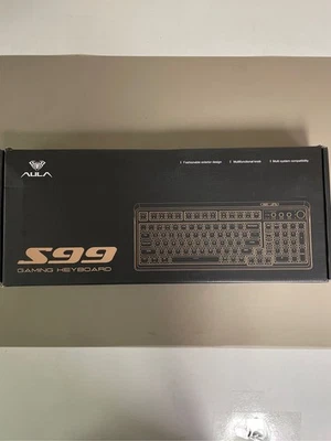 AULA S99, 99-Key, Wireless, Membrane, Gaming Keyboard, RGB, 5-Layer Padding, 200 - Image 1 of 3