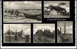 Dierhagen Ostseebad DDR 5-fach Mehrbildkarte 1966 gelaufen Strandansichten - Picture 1 of 1
