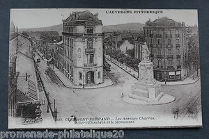 Carte postale ancienne CLERMONT FERRAND-Les avenues Charras et Albert-Elizabeth - Imagen 1 de 1