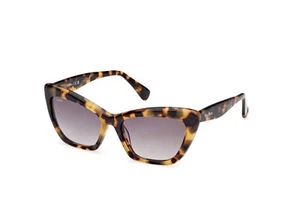 Max Mara Sunglasses MM0063 LOGO14 55B Havana smoke Woman - Picture 1 of 4