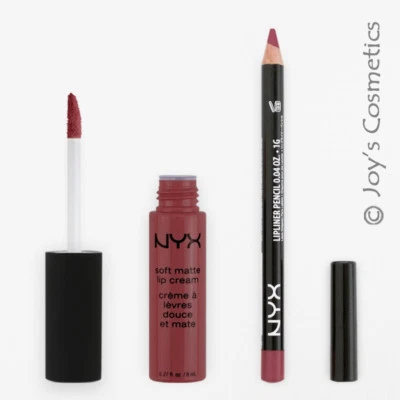 2 NYX Soft Matte Lip Cream 32 Roma + Lápiz Labial Slim 809 Caoba Set *Joy's* - Imagen 1 de 2