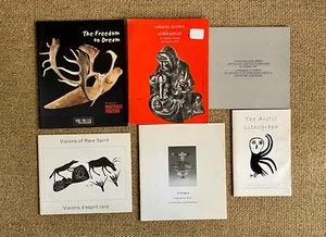 LOT OF 6 INUIT ART CATALOGUES /  BOOKS - Imagen 1 de 3