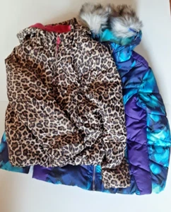 Lot of 2 Girls Winter Coats size 10/12 - Picture 1 of 7