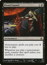 Blood Funnel Ravnica: City of Guilds HEAVILY PLD Black Rare MAGIC CARD ABUGames