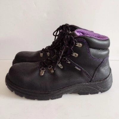 Avenger Work Boots A7124 Medium Steel Toe Black Leather Womens 11 - Image 1 of 4