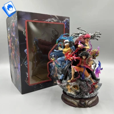 Action Figure One Piece Luffy Trafalgar Captain 22cm STATUA DA COLLEZIONE Anime - Immagine 1 di 4