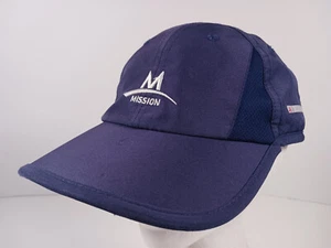 Mission Enduracool Strapback Hat Cap Lightweight Running Tennis Hiking Navy Blue - Picture 1 of 13