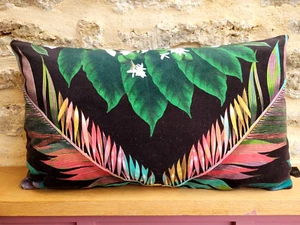 Designers Guild Christian Lacroix FeatherPark Jais Velvet Fabric Cushion Cover O - Picture 1 of 20