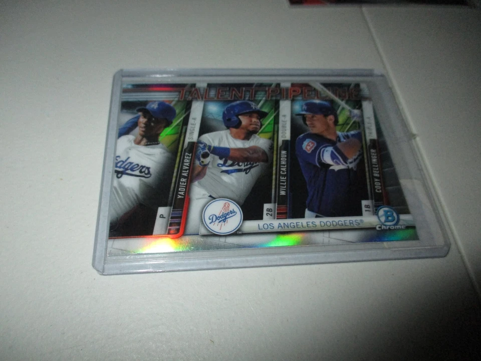 Cody Bellinger /Alvarez/Calhoun 2017 Bowman Chrome Talent Pipeline #TP-LAD - Image 1 of 1