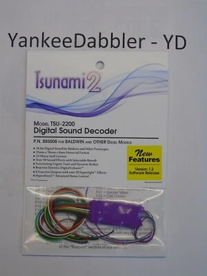 Soundtraxx {885008} Ver 1.2 TSU2200 Tsunami2 BALDWIN & OTHER YANKEEDABBLER - Image 1 of 2
