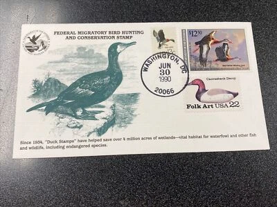 RW57 Black Bellied Whistling $12.50 First Day Of Issued 1990 - Image 1 of 2