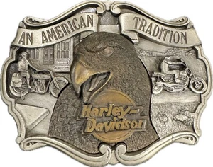 1987 Harley Davidson 4" X 5" An American Tradition Ltd Ed 909/3000, USA Made - Picture 1 of 13