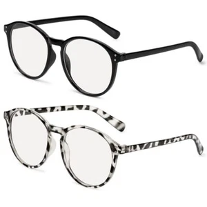 Cadre circulaire Lunettes Lentille de myopie Lunettes Planes Anti - blue light - Foto 1 di 15