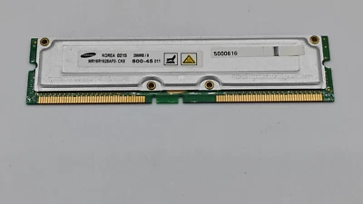 Samsung Rambus MR16R0828BN1-CK8 128MB 16bit 800MHz 45NS Non-ECC 184 Pin Memory - Image 1 of 2