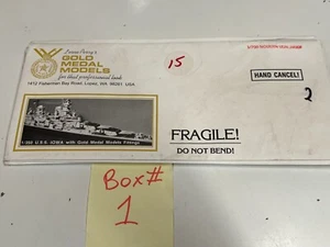 Medalla de Oro Modelos 1/350 USS Iowa Oro Metal Modelo Accesorios Set USN/JMSDF - Imagen 1 de 1