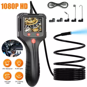 1080P HD LED Handheld Industrial Endoscope 8mm Borescope Inspection Snake Camera - Picture 1 of 13