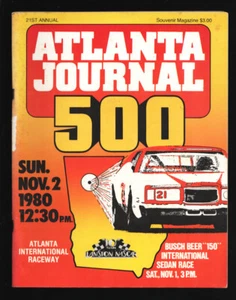 Atlanta Int'l Raceway NASCAR Auto Race Program 11/2/1980-Atlanta Journal 500-... - Picture 1 of 1