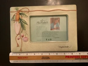 New Hallmark photo frame floral ceramic pottery Marjolein Bastin Je ne Sais Quoi - Picture 1 of 7
