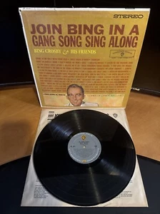 Bing Crosby Join Bing In A Gang Song Sing Along Vinyl Warner Bros. WS1422 LP B2 - Picture 1 of 2