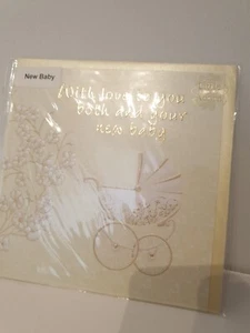 Quality New Baby Greetings Card approx 6" X 6 Little Acorn - Picture 1 of 2