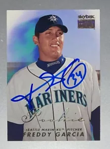 Freddy Garcia Autograph Signed 1999 Skybox Premium Rookie Card 05 WS Champ - Picture 1 of 2