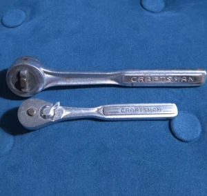 Craftsman USA 1/4” Ratchet 43186 VF TEARDROP & 43788 V - U.S.A, Some Rust - Picture 1 of 7