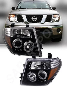 Juego de faros proyector Halo negros para 05-08 Frontier / 05-07 Pathfinder - Imagen 1 de 5