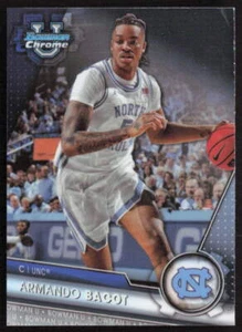 2023-24 Bowman University Chrome #94 Armando Bacot North Carolina Tar Heels - Picture 1 of 2