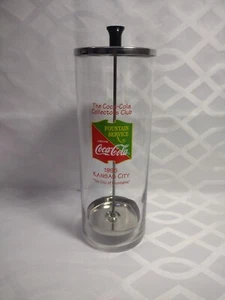 Vintage Coca-Cola Collectors Club Straw Dispenser 1995 Kansas City Hard To Find - Picture 1 of 7